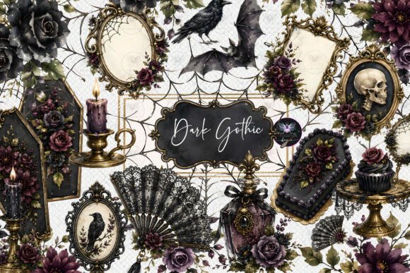 Download Dark Gothic Halloween Clipart - Premium Resources